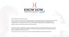 Desktop Screenshot of know-how-sozial.de